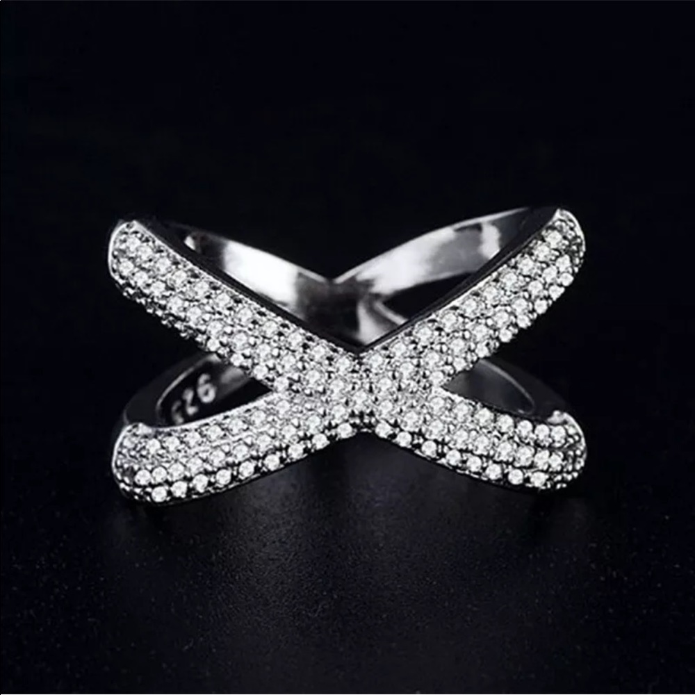 Infinity Women White Sapphire 925 Silver - Picture 4 of 6